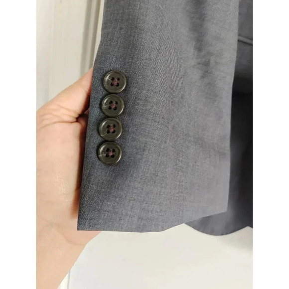Alton Lane Suit Jacket Sport Blazer Wool Blend Gray Business Tailor Fit  38S - Picture 3 of 7